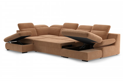 Lorena von COTTA - Sofalandschaft links cognac