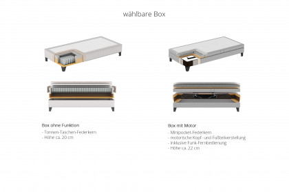 Ligne von Serta - Boxspringbett in Snow