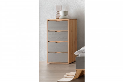 Alabama von Nature Living - Kommode Wildeiche Front grau