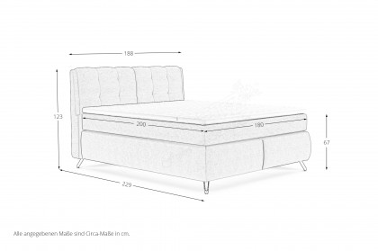 Treviso III von COTTA - Boxspringbett dark-blue