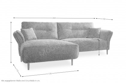 Piatelli von Benformato - Ecksofa Ausführung links ocean