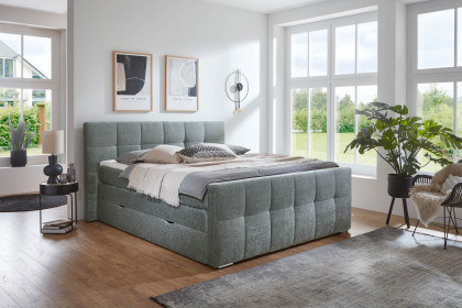 Ratio von Sofa-Team - Boxspringbett silber