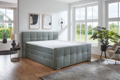 Ratio von Sofa-Team - Boxspringbett silber