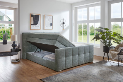 Ratio von Sofa-Team - Boxspringbett silber