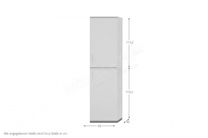 K40 von Nowy Styl - Flügeltürschrank mit Aufsatzschrank, rechts