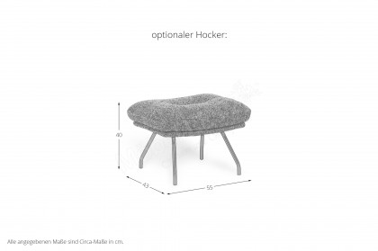 Prima-LE25 von designwerk - Polstersessel mud