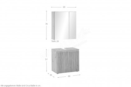 Austin-Care von BEGA - Badezimmer in Wild Oak mit Türen