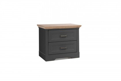 Jasmin II von SchlafKONTOR - Nachtkommode grau - Eiche ca. 54 cm hoch