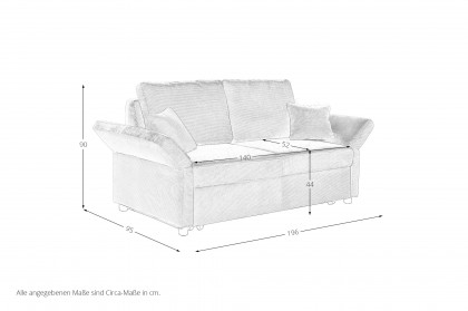 Multiflex Plus 25 von Poco - Schlafsofa taupe