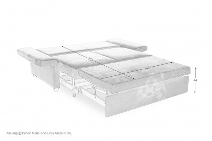 Multiflex Plus 25 von Poco - Schlafsofa taupe