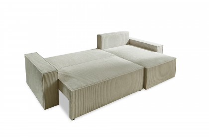 Wolgast-SO330 von Sun Garden - Schlafsofa Cord natur