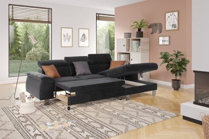 Micky von COTTA - Ecksofa rechts charcoal