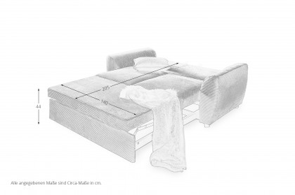 Multiflex Plus 25 von Poco - Schlafsofa olive