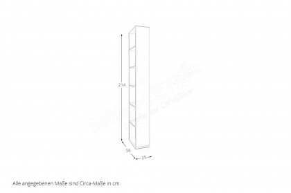 cocoon by rb 305 von Röhr-Bush - Schrank ca. 230 cm breit mit Spiegel & Regal