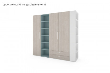 cocoon by rb 305 von Röhr-Bush - Schrank ca. 230 cm breit mit Spiegel & Regal
