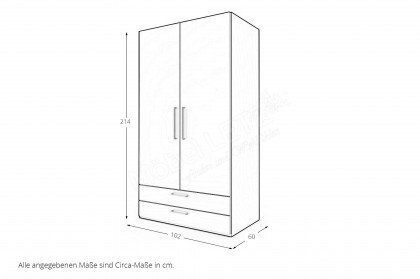 cocoon by rb 305 von Röhr-Bush - Schrank ca. 230 cm breit mit Spiegel & Regal