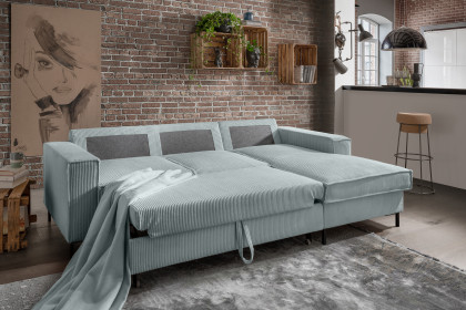 Rom-LE25 von Benformato - Eckcouch Variante rechts aqua