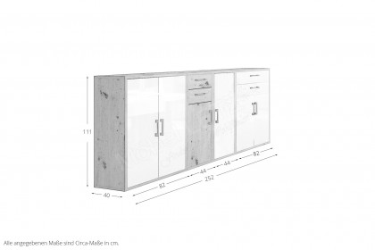 Big Profi Office von Mäusbacher - Bürohighboard mit Absetzung in Asteiche NB