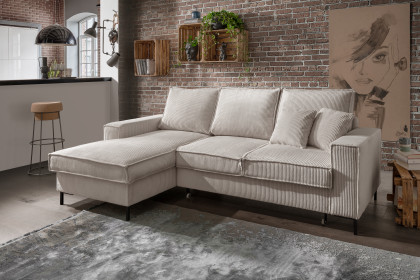 Rom-LE25 von Benformato - Eckgarnitur Variante links beige