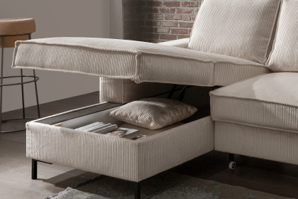 Rom-LE25 von Benformato - Eckgarnitur Variante links beige
