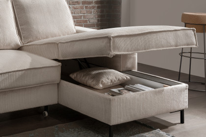 Rom-LE25 von Benformato - Eckgarnitur Variante rechts beige