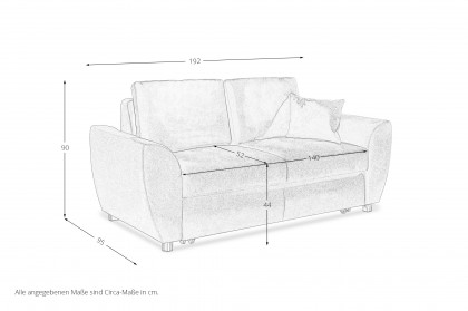 Multiflex Plus 25 von Poco - Schlafsofa rot