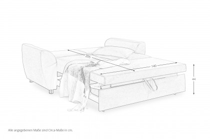 Multiflex Plus 25 von Poco - Schlafsofa rot