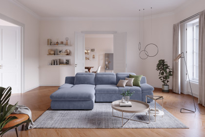 Lorena von COTTA - Couchgarnitur links blue