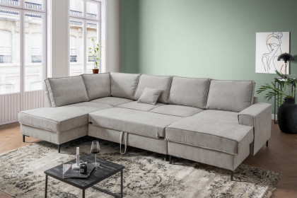 Rom-LE25 von Benformato - Sofalandschaft Variante links silber