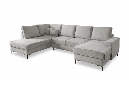 Rom-LE25 von Benformato - Sofalandschaft Variante links silber