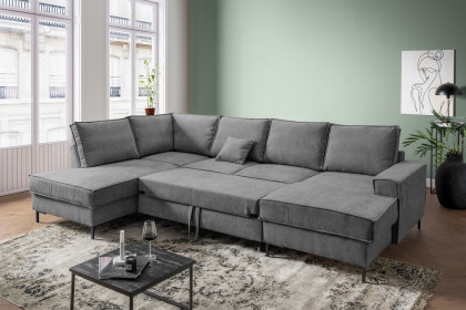 Rom-LE25 von Benformato - Wohnlandschaft Variante links anthrazit