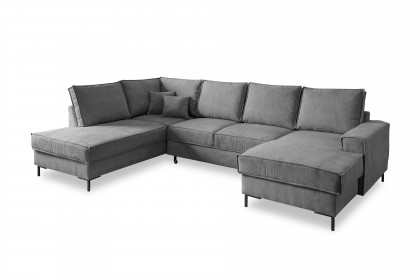Rom-LE25 von Benformato - Wohnlandschaft Variante links anthrazit