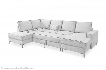 Rom-LE25 von Benformato - Wohnlandschaft Variante links anthrazit