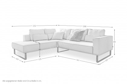 PM100 von Musterring - Polsterecke white