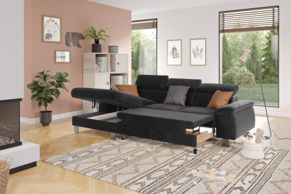 Micky von COTTA - Ecksofa links charcoal