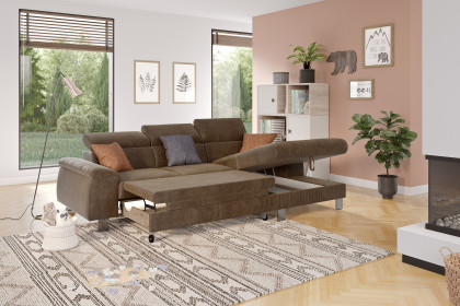 Micky von COTTA - Ecksofa Variante rechts espresso