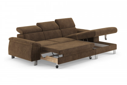 Micky von COTTA - Ecksofa Variante rechts espresso