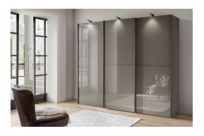 Phoenix von Wiemann - Schrank Glas-Front mit 2 Feldern havanna