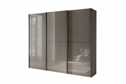 Phoenix von Wiemann - Schrank Glas-Front mit 2 Feldern havanna