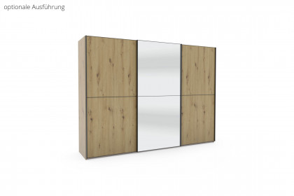 Phoenix von Wiemann - Schrank Glas-Front mit 2 Feldern havanna
