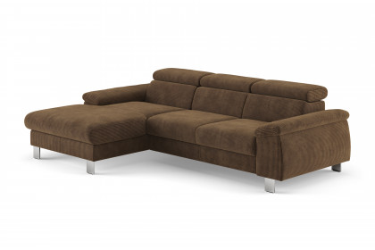 Micky von COTTA - Ecksofa Variante links espresso