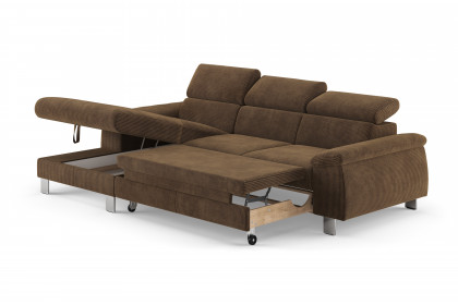 Micky von COTTA - Ecksofa Variante links espresso