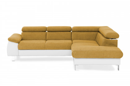 Micky von COTTA - Eckgarnitur rechts mustard-white