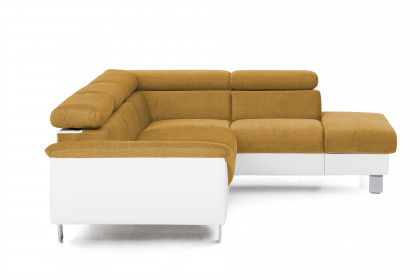 Micky von COTTA - Eckgarnitur rechts mustard-white