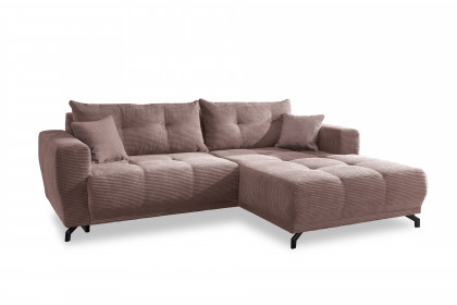 Restato von Benformato - Ecksofa Ausführung rechts rosa