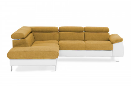Micky von COTTA - Eckgarnitur links mustard-white