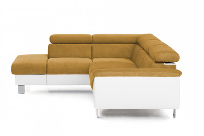 Micky von COTTA - Eckgarnitur links mustard-white