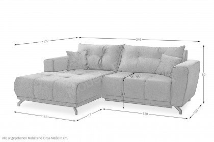 Restato von Benformato - Eckcouch Variante links beige