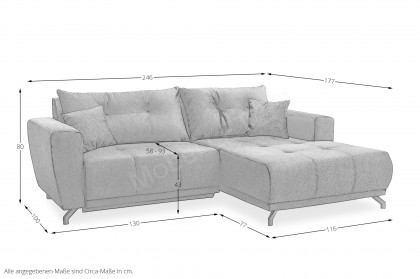 Restato von Benformato - Eckcouch Variante rechts beige