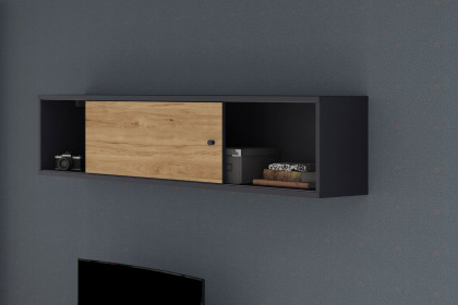 qunit by rb 366 von Röhr-Bush - Schwebetürenschrank & Bett mit Cord-Kopfteil